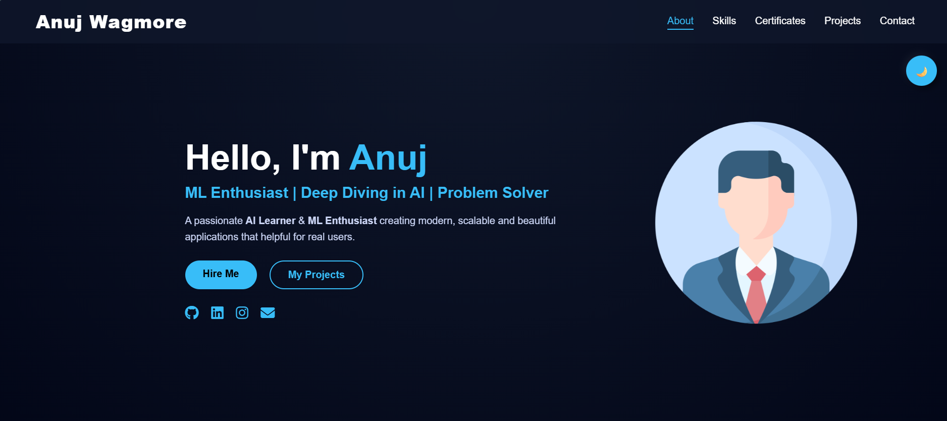 Portfolio Website Thumbnail